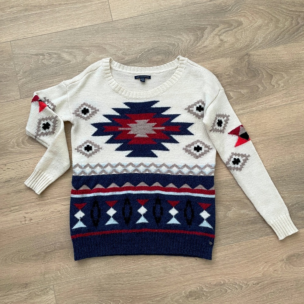 American Eagle Women’s Aztec Wool Blend Sweater